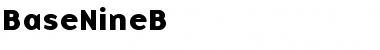 Download BaseNineB Roman Font Title Preview