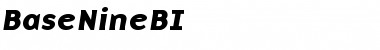 Download BaseNineBI Roman Font Title Preview