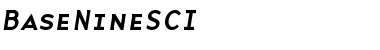 Download BaseNineSCI Roman Font Title Preview