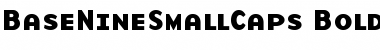 Download BaseNineSmallCaps Bold Font Title Preview