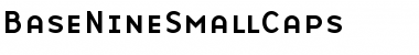 Download BaseNineSmallCaps Roman Font Title Preview