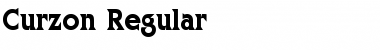 Download Curzon Regular Font Title Preview