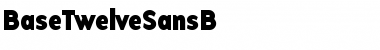 Download BaseTwelveSansB Roman Font Title Preview