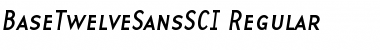 Download BaseTwelveSansSCI Regular Font Title Preview