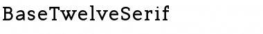 Download BaseTwelveSerif Roman Font Title Preview