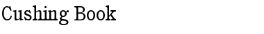 Download Cushing Book Font Title Preview