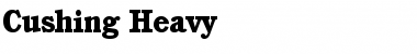 Download Cushing Heavy Font Title Preview