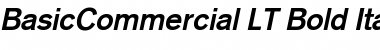 Download BasicCommercial LT Light Bold Italic Font Title Preview