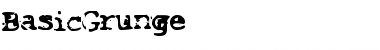 Download BasicGrunge Regular Font Title Preview