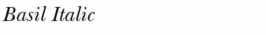 Download Basil Italic Font Title Preview