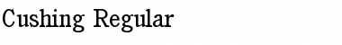 Download Cushing Regular Font Title Preview