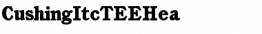 Download CushingItcTEEHea Regular Font Title Preview
