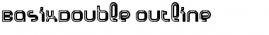Download BasixDouble Outline Regular Font Title Preview