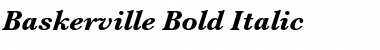 Download Baskerville Bold Italic Font