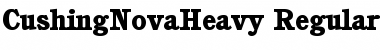 Download CushingNovaHeavy Regular Font Title Preview