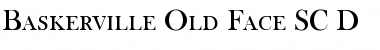 Download Baskerville Old Face SC D Regular Font Title Preview