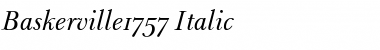 Download Baskerville1757 Italic Font Title Preview