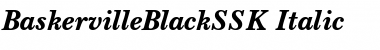 Download BaskervilleBlackSSK Italic Font Title Preview