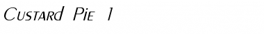 Download Custard Pie 1 Italic Font Title Preview