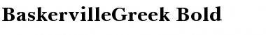 Download BaskervilleGreek Bold Font Title Preview