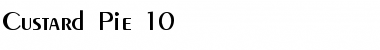 Download Custard Pie 10 Regular Font Title Preview