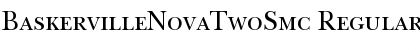 Download BaskervilleNovaTwoSmc Regular Font Title Preview