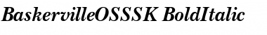 Download BaskervilleOSSSK BoldItalic Font Title Preview