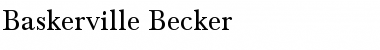 Download Baskerville Becker Regular Font Title Preview