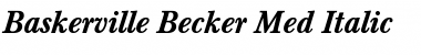 Download Baskerville Becker Med Italic Font Title Preview