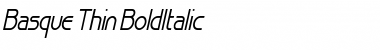 Download Basque Thin BoldItalic Font Title Preview