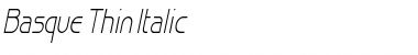 Download Basque Thin Italic Font Title Preview