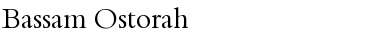 Download Bassam Ostorah Regular Font Title Preview
