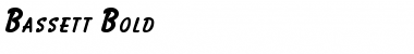 Download Bassett Bold Font Title Preview