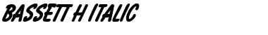 Download Bassett H Italic Font Title Preview