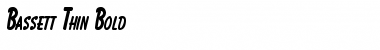 Download Bassett Thin Bold Font Title Preview