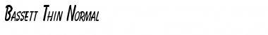 Download Bassett Thin Normal Font Title Preview