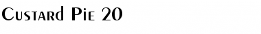 Download Custard Pie 20 Regular Font Title Preview