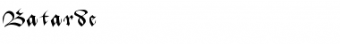 Download Batarde Regular Font Title Preview