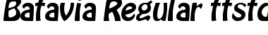Download Batavia Regular Font Title Preview