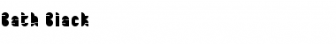 Download Bath Black Font Title Preview