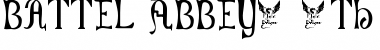 Download Battel Abbey, 8th c. Regular Font Title Preview