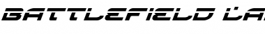 Download Battlefield Laser Italic Laser Italic Font Title Preview