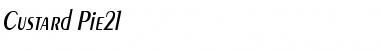 Download Custard Pie21 Italic Font Title Preview