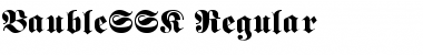 Download BaubleSSK Regular Font Title Preview