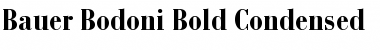 Download BauerBodoni LT BoldCond Regular Font Title Preview