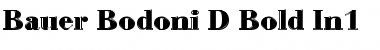 Download Bauer Bodoni D In1 Regular Font Title Preview