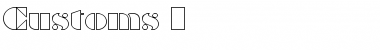 Download Customs 1 Regular Font Title Preview