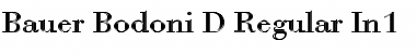 Download Bauer Bodoni D In1 Regular Font Title Preview
