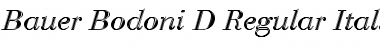 Download Bauer Bodoni D In1 Regular Font Title Preview