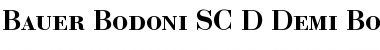 Download Bauer Bodoni SC D Regular Font Title Preview